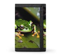 DWTJKMS Peace Tree Frog Wallet Minimalist Mens Slim Trifold Wallets Modern Fashion Wallets Anti-Theft Wallet Holds Cards And Cash