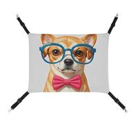 DWTJKMS Pet Dog Soft Bow Tie, Oversized Glasses Cat Hammock Soft Sleeping Hammocks Adjustable Pet Hammock All Season Use for Cats, Ferret, Puppy, Rabbits, Small Animals (Classical)