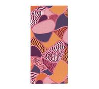 DWTJKMS Pink and Orange Pattern Towel Light Weight Soft Bath Towel 28.7'' X 13.8'' Quick Dry Hand Towels Soft Super Absorbent Vacation Essentials Gift Ideal Everyday Use