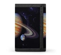 DWTJKMS Planet Jupiter Wallet Minimalist Mens Slim Trifold Wallets Modern Fashion Wallets Anti-Theft Wallet Holds Cards And Cash