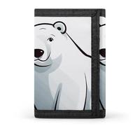 DWTJKMS Polar Bear Wallet Minimalist Mens Slim Trifold Wallets Modern Fashion Wallets Anti-Theft Wallet Holds Cards And Cash