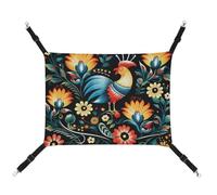 DWTJKMS Polish Folk Art Pattern Cat Hammock Soft Sleeping Hammocks Adjustable Pet Hammock All Season Use for Cats, Ferret, Puppy, Rabbits, Small Animals (Classical)