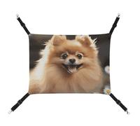 DWTJKMS Pomeranian Dog Cat Hammock Soft Sleeping Hammocks Adjustable Pet Hammock All Season Use for Cats, Ferret, Puppy, Rabbits, Small Animals (Classical)