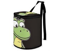DWTJKMS Quiet Cartoon Crocodile Car Trash Can with Lid Large Capacity Hanging Auto Trash Bin Leak-Proof Waterproof Trash Bin Cars Must Haves Interior Accessories