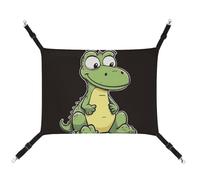 DWTJKMS Quiet Cartoon Crocodile Cat Hammock Soft Sleeping Hammocks Adjustable Pet Hammock All Season Use for Cats, Ferret, Puppy, Rabbits, Small Animals (Classical)