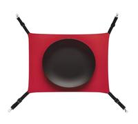 DWTJKMS Red Black Plate Cat Hammock Soft Sleeping Hammocks Adjustable Pet Hammock All Season Use for Cats, Ferret, Puppy, Rabbits, Small Animals (Classical)
