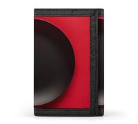 DWTJKMS Red Black Plate Wallet Minimalist Mens Slim Trifold Wallets Modern Fashion Wallets Anti-Theft Wallet Holds Cards And Cash