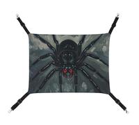 DWTJKMS Scary Spider Cat Hammock Soft Sleeping Hammocks Adjustable Pet Hammock All Season Use for Cats, Ferret, Puppy, Rabbits, Small Animals (Classical)