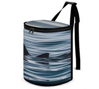 DWTJKMS Shark Fin Water Car Trash Can with Lid Large Capacity Hanging Auto Trash Bin Leak-Proof Waterproof Trash Bin Cars Must Haves Interior Accessories