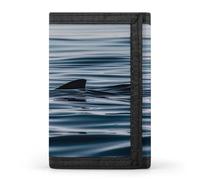 DWTJKMS Shark Fin Water Wallet Minimalist Mens Slim Trifold Wallets Modern Fashion Wallets Anti-Theft Wallet Holds Cards And Cash