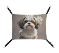 DWTJKMS Shih Tzu Dog Cat Hammock Soft Sleeping Hammocks Adjustable Pet Hammock All Season Use for Cats, Ferret, Puppy, Rabbits, Small Animals (Classical)