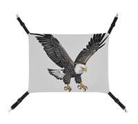 DWTJKMS Sketch of Bald Eagle Diving Cat Hammock Soft Sleeping Hammocks Adjustable Pet Hammock All Season Use for Cats, Ferret, Puppy, Rabbits, Small Animals (Classical)