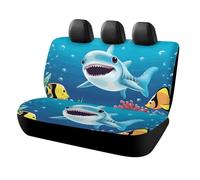 DWTJKMS Smiling Shark Car Seat Cover, Car Non-Slip Protector for Back Seat, Durable Scratch Proof Universal Size Auto Seats Cover Fits Cars, Trucks and SUVs