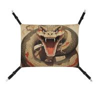DWTJKMS Snake Open Mouth Cat Hammock Soft Sleeping Hammocks Adjustable Pet Hammock All Season Use for Cats, Ferret, Puppy, Rabbits, Small Animals (Classical)