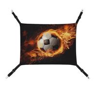 DWTJKMS Soccer Flame Cat Hammock Soft Sleeping Hammocks Adjustable Pet Hammock All Season Use for Cats, Ferret, Puppy, Rabbits, Small Animals (Classical)