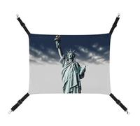 DWTJKMS Statue of Liberty Cat Hammock Soft Sleeping Hammocks Adjustable Pet Hammock All Season Use for Cats, Ferret, Puppy, Rabbits, Small Animals (Classical)