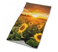 DWTJKMS Sunflower Field Sunset Neck Gaiter Winter Bandana Cloth Soft Face Mask for Men Women Warmer Windproof Face Cover Scarf for Skiing Fishing Hiking Cycling, White, One size