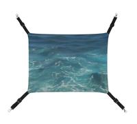 DWTJKMS The Blue Sea Cat Hammock Soft Sleeping Hammocks Adjustable Pet Hammock All Season Use for Cats, Ferret, Puppy, Rabbits, Small Animals (Classical)