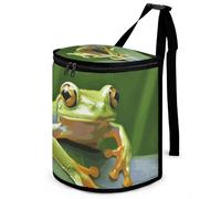 DWTJKMS Tree Frog Baby Car Trash Can with Lid Large Capacity Hanging Auto Trash Bin Leak-Proof Waterproof Trash Bin Cars Must Haves Interior Accessories