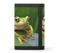 DWTJKMS Tree Frog Baby Wallet Minimalist Mens Slim Trifold Wallets Modern Fashion Wallets Anti-Theft Wallet Holds Cards And Cash