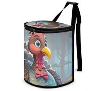DWTJKMS Turkey Decoration Car Trash Can with Lid Large Capacity Hanging Auto Trash Bin Leak-Proof Waterproof Trash Bin Cars Must Haves Interior Accessories