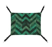 DWTJKMS with Emerald Green Cat Hammock Soft Sleeping Hammocks Adjustable Pet Hammock All Season Use for Cats, Ferret, Puppy, Rabbits, Small Animals (Classical)