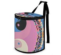 DWTJKMS Yin Yang Pattern Car Trash Can with Lid Large Capacity Hanging Auto Trash Bin Leak-Proof Waterproof Trash Bin Cars Must Haves Interior Accessories