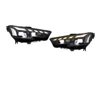 DWTNMEX Car Headlight Headlamp For A4 B9 2017-2020 Headlights Plug And Play With LED DRL Dynamic Turning Front Headlights 1 Pair LED Headlight Assembly Car Turn Light Headlamp(A)