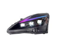 DWTNMEX Car Headlight Headlamp For Lexus IS300 250 200 2006-2012 LED Flowing Water Flicker Plug And Play Head Lamp DRL Headlights Pair Car Headlight Assembly Car Turn Light Headlamp(RHD RGB)