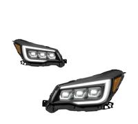 DWTNMEX Car Headlight Headlamp For Subaru For Forester 2013-2017 Style DRL LED Auto Head Lamp Assembly Projector Lens Accessories Kit Car Headlights Car Turn Light Headlamp(Xenon)