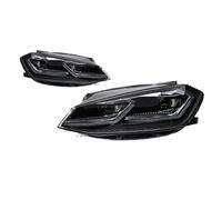 DWTNMEX Car Headlight Headlamp For VW For Golf 7.5 2018-2021 MK7.5 LED Auto Headlight Assembly Dynamic Bifocal Lens LHD RHD Accessories Car Headlights Car Turn Light Headlamp(LHD,7.5 Silver)
