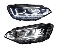 DWTNMEX Car Headlight Headlamp For Vw For Touran L 2016-2022 Car Front Headlight Assembly LED Dynamic Bi-xenon Lens Accessories Car Turn Light Headlamp