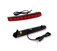 DWTNMEX Car Rear Bumper Reflector For Toyota For Corolla L LE SE 2019-2025 Sedan LED Rear Bumper Reflector Light Car Strop Brake Warning Start-up Dynamic Turn Signal Lamp(A Red Lens)