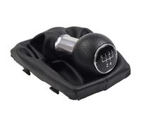 DWTNMEX Car Shift Knob for A4 B6 B7 2000-2008 Manual 5 6 Speed Car Gear Shift Shifter Knob Lever Handle Head with Leather Dust Proof Cover(R-5 Speed)