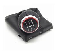 DWTNMEX Car Shift Knob for A4 S4 B8 8K for A5 8T for Q5 8R S for Line 2007-2015 Gear Shift Knob Shifter Lever Gaiter Boot Cover Cars Interior Accessories(1 2 3 4 5 R Red)