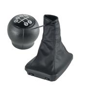 DWTNMEX Car Shift Knob for Opel for Corsa C 2001-2006 for Combo 2001-2011 for Tigra B 2004-2012 5 Speed Hand Pen Gear Shift Knob Handbrake Gaiter Boot Cover(2Pcs Black White)