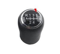 DWTNMEX Car Shift Knob for VW for Transporter T5 .1 Gp 2003-2011 T6 Car 5 6 Speed Leather Gear Stick Shift Knob(Black 5-Speed)