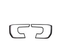 DWTNMEX For Ranger 2023 2024 Headlight Cover Trim Front Head Lamp Strip Headlamp Tail Lights Frame Carbon Fiber Car Central Interior(Matte black front)