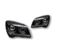 DWTNMEX Headlights Assembly For Kia For Sportage 2006-2012 2PCS Car Model Head Lamp Headlight LED DRL Turn Signal good Beam Angel Eye Projector Lens Car Headlight