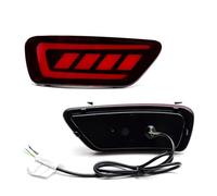DWTNMEX Rear Bumper Reflector Light For Jeep WK2 For Grand For Cherokee For Compass For Dodge For Journey 2pc LED Rear Bumper Reflector Lights Tail/Brake & Blink Turn Signal(Red Lens)