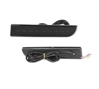 DWTNMEX Rear Bumper Reflector Light For Mitsubishi For Lancer For Evo For Evolution For ASX LED Bumper Reflector LightsDynamic Turn Signal Rear Tail Brake Lamp(Smoked Lens C)