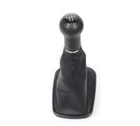 DWTNMEX Shift Lever Knob for Golf 4 IV MK4 for GTI R32 1998-2004 for Bora for Jetta MT 5 6 Speed Gear Shift Knob Lever Shifter Gaitor Boot PU Leather Gear Shifter Knobs(Black 5-Speed)