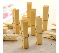 DWUENT 100pcs Wooden Clothes Pegs 12x60mm Mini Natural Wooden Pegs for Arts & Crafts, Scrapbooking, Baby Showers, Weddings, Parties & Photos