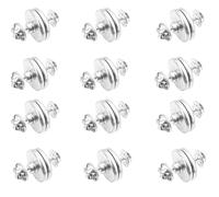 DWUENT 12Pairs Curtain Magnets 20mm - Double-Sided Magnetic Clips for Light Blocking, Curtain Spacers & Gazebo Weights, Tool-Free Installation for Home Bedroom Office Outdoor Use