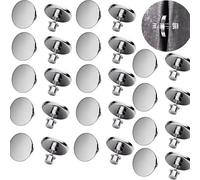 DWUENT 14Pairs Curtain Magnets 20mm - Double-Sided Magnetic Clips for Light Blocking, Curtain Spacers & Gazebo Weights, Tool-Free Installation for Home Bedroom Office Outdoor Use