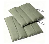 DWUENT 2 Pcs Folding Sit Mat - Waterproof, Thermally Insulated, 31x32cm Lightweight 57g - Portable Seat Cushion for Camping, Hiking, Fishing Essentials - Olive Green.