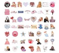 DWUENT 53 PCS Sabrina Carpenter Stickers, Variety Pack, PG Synthetic Paper, 3-7cm Assorted Size, Cute Cartoon Themed Decals, For Kindle Metal Glass Wood Surfaces, DIY Gifts Sabrina-Inspired Decoration