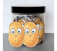 DWUENT 60 PCS Potato Paper Affirmation Cards Jar, Positive Mental Health Gifts for Women, Emotional Support Cheer Up Cards, New Job Inspirational Gifts for Teen Girls