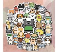 DWUENT Cute Stickers, Animal Stickers, Kawaii Sticker - 100Pcs Colourful Animal Sticker, Waterproof PVC for Kids Adults, Laptop Water Bottle Phone Skateboard Luggage Decoration