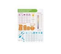 DWUENT Food Cooking Measurement Sheet Magnet, Cooking Conversion Table, Baking Accessories, Baking Essentials, Kitchen Accessories for Cooking Fridge Magnets